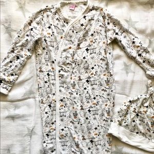 Magnetic Me 0-3 cirque modal swaddle sack w/ hat